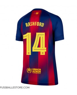 Günstige Barcelona Marcus Rashford #14 Heimtrikot Damen 2025-26 Kurzarm